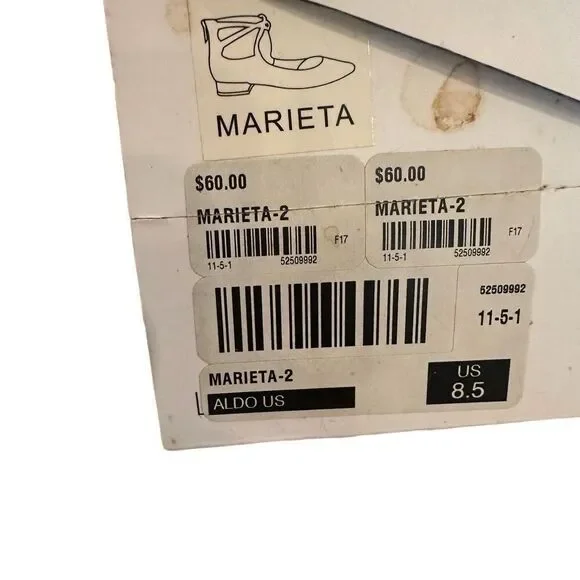 Aldo Marieta navy and gold ballet flats- size 8.5 - Picture 5 of 7